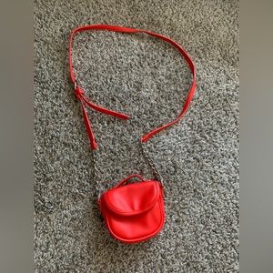 Wild Fable Bright Red Mini Purse With Adjustable Strap